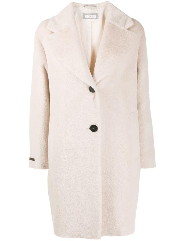 Peserico Front Welt Pockets Coat - Neutrals