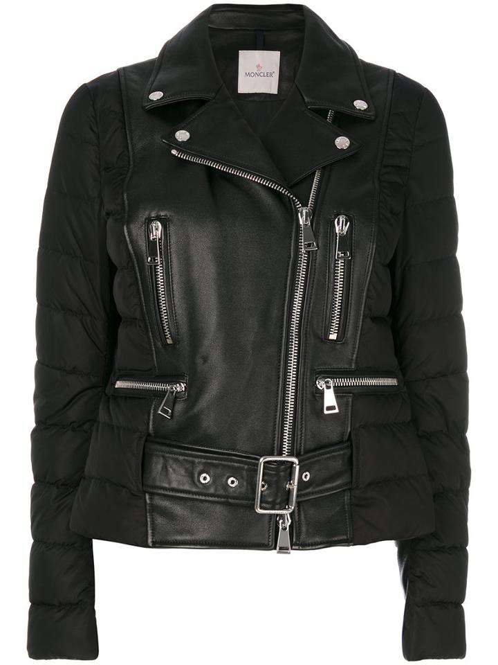 Moncler - Buddleia Padded Jacket - Women - Sheep Skin/shearling/polyamide/feather/goose Down - 1, Black, Sheep Skin/shearling/polyamide/feather/goose Down