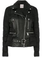 Moncler - Buddleia Padded Jacket - Women - Sheep Skin/shearling/polyamide/feather/goose Down - 1, Black, Sheep Skin/shearling/polyamide/feather/goose Down