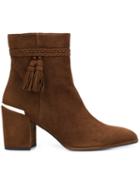 Stuart Weitzman 'tazzie' Block Heel Tassel Bootie