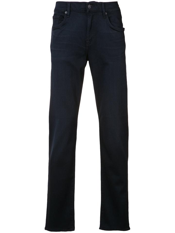 7 For All Mankind Skinny Jeans, Men's, Size: 36, Blue, Cotton/modal/polyurethane/spandex/elastane