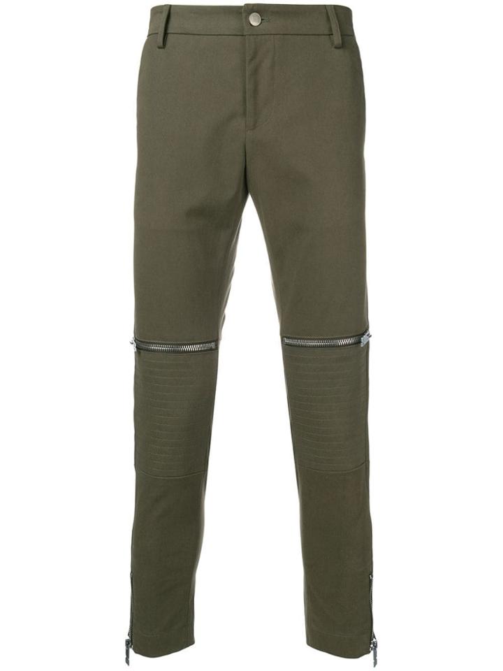 Les Hommes Urban Casual Chino Trousers - Green