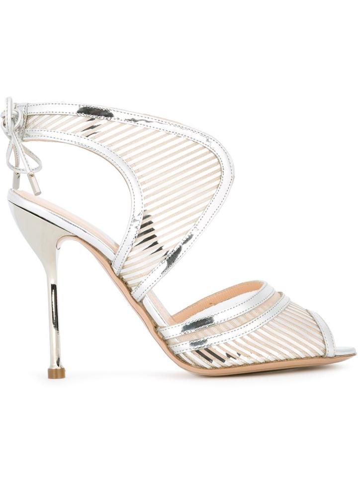 Nicholas Kirkwood Striped Metallic Sandals