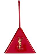 Saint Laurent Mini Monogram Pyramid Box Bag - Red