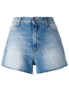 Iro - Zoeh Shorts - Women - Cotton - 26, Blue, Cotton