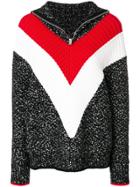 Givenchy Textured High Collar Jumper - Black