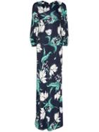 Erdem Etheline Floral Gown - Blue