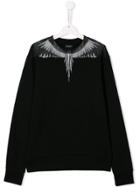 Marcelo Burlon County Of Milan Kids Teen Bird Neck Sweatshirt - Black