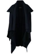 Comme Des Garçons Pre-owned Felt Cross Coat - Blue