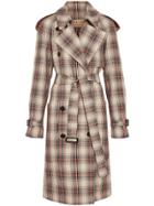 Burberry Lightweight Check Trench Coat - Brown