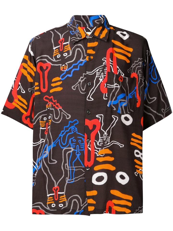 Aries Dude Bowling Shirt - Black
