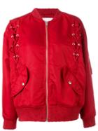 Iro 'milisa' Bomber Jacket, Women's, Size: 38, Red, Nylon/polyester