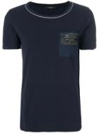 Max Mara Embellished Pocket T-shirt - Blue