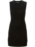 Neil Barrett Zig-zag Knit Dress, Women's, Size: Medium, Black, Wool