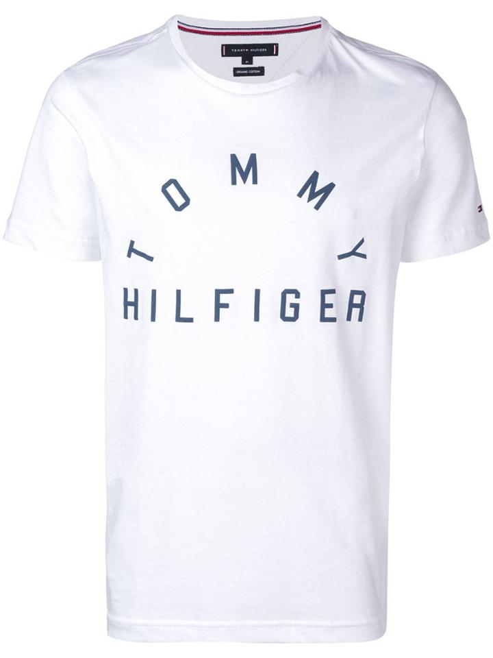 Tommy Hilfiger Brand Print T-shirt - White