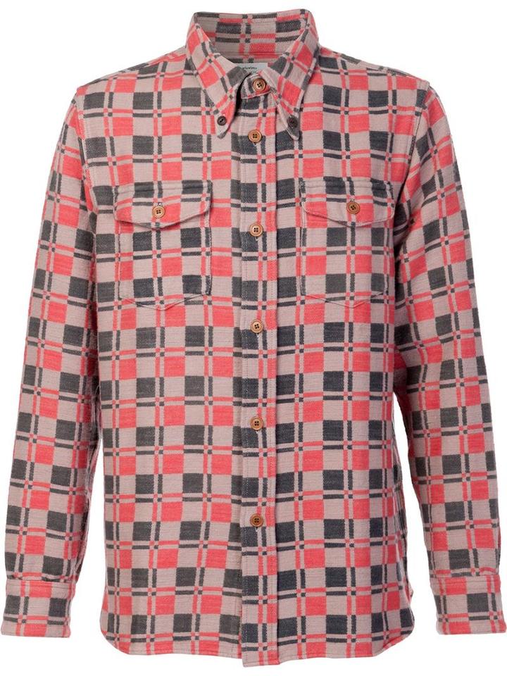 Visvim Checked Shirt, Men's, Size: 4, Pink/purple, Cotton