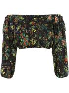 Cecilia Prado Zenaide Cropped Top - Black