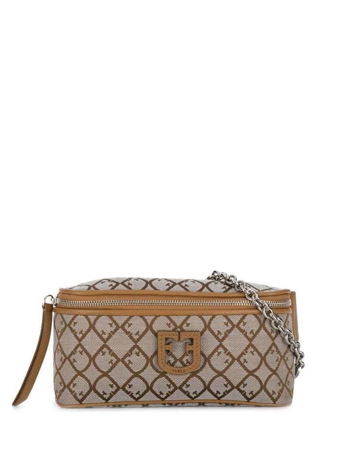 Furla Logo Print Belt Bag - Neutrals