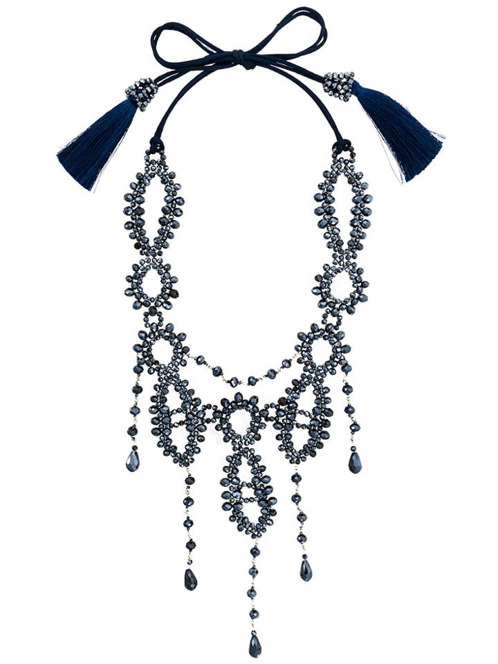 Night Market Tied Necklace - Blue