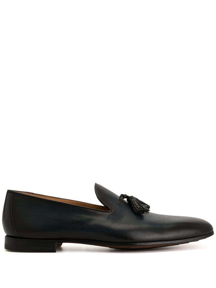 Magnanni Tassel Detail Loafers - Blue