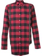 Xacus Geometric Pattern Button-up Shirt - Blue