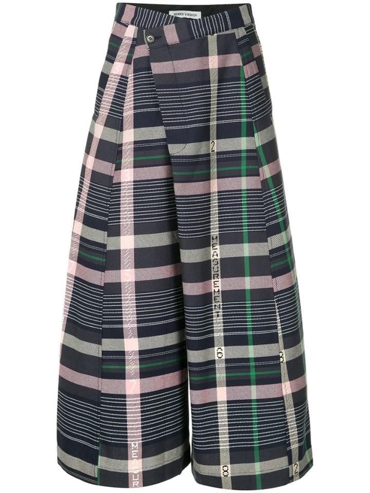 Henrik Vibskov Cropped Wide Trousers - Grey