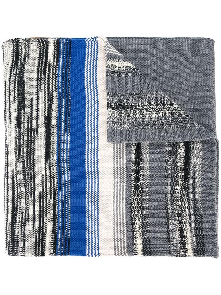 Missoni Striped Scarf, Adult Unisex, Blue, Acrylic/viscose/wool