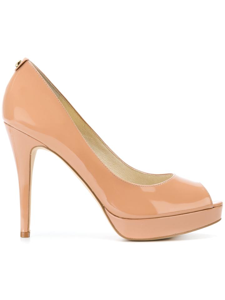 Michael Michael Kors York Peep-toe Pumps - Nude & Neutrals