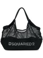 Dsquared2 Logo Fishnet Tote Bag - Black