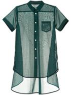 Sacai Long Tunic Shirt - Green