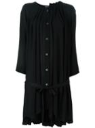 Ann Demeulemeester Pleated Asymmetric Shirt Dress