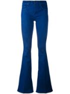 Flared Jeans - Women - Cotton/polyester/spandex/elastane - 25, Blue, Cotton/polyester/spandex/elastane, Victoria Beckham