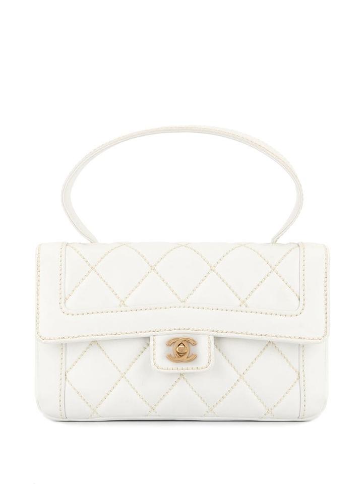 Chanel Pre-owned Wild Stitch Shoulder Bag - White