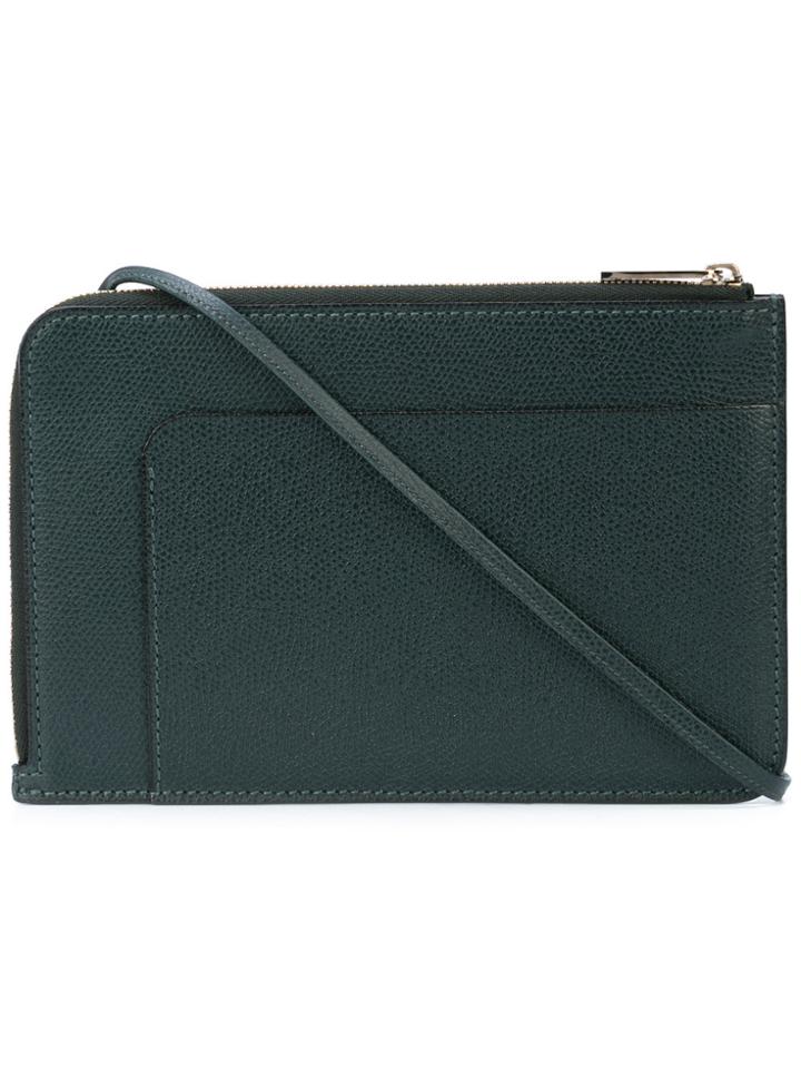 Valextra Zipped Crossbody Bag - Green