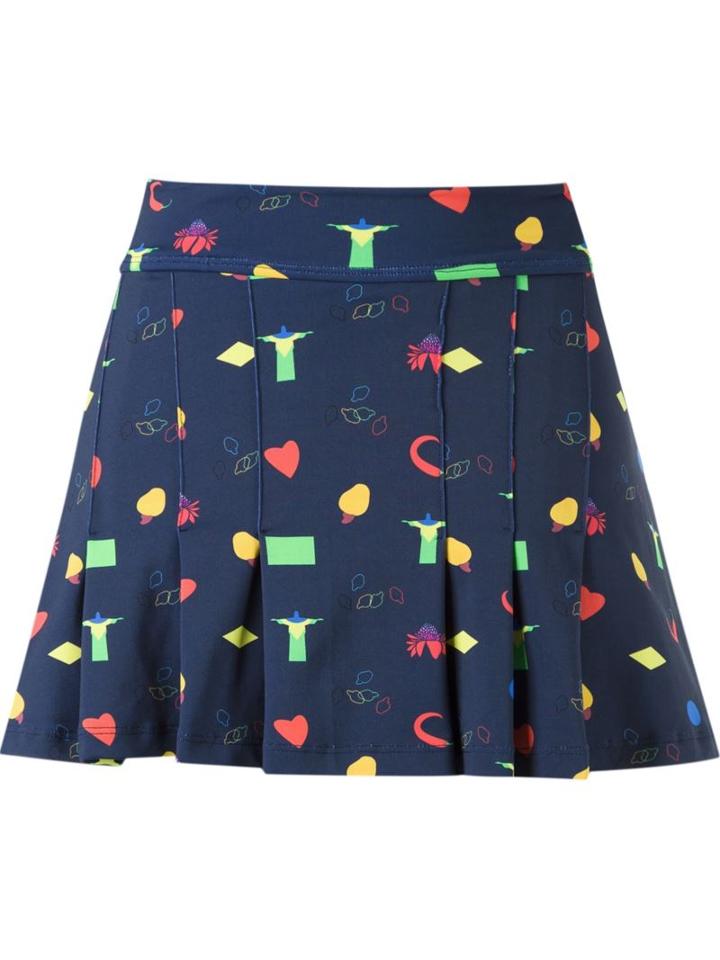 Isolda Print Pleated Skirt