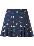 Isolda Print Pleated Skirt