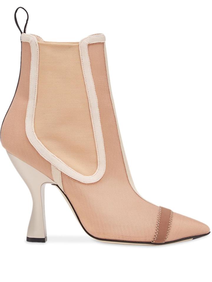 Fendi Colibrì Ankle Boots - Neutrals