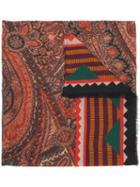 Etro - Printed Scarf - Men - Silk/wool - One Size, Red, Silk/wool