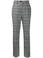 Dolce & Gabbana High-rise Check Trousers - Black