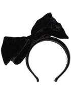 Miu Miu Black Velvet Oversized Bow Headband