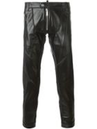 Dsquared2 Skinny Trousers, Men's, Size: 50, Black, Sheep Skin/shearling/polyamide/spandex/elastane