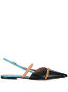 L'autre Chose Colour-block Ballerinas - Black