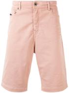 Diesel Black Gold Classic Chino Shorts, Men's, Size: 32, Pink/purple, Cotton/polyester/spandex/elastane