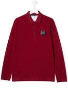 Boss Kids Teen Logo Patch Polo Shirt - Red