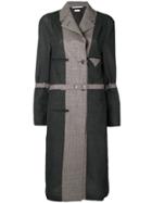Thom Browne Chesterfield-lined Wool Overcoat - Grey