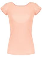 Track & Field Mesh Panelled Blouse - Pink & Purple