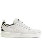 Diadora Zebra Detail Lace-up Sneakers - White