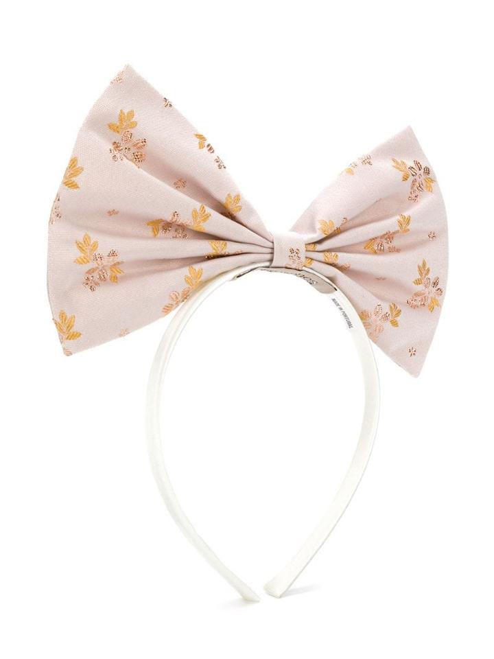 Hucklebones London Giant Bow Hairband - Pink