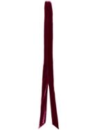 Rockins Pink Mega Skinny Velvet Silk Blend Scarf - Pink & Purple
