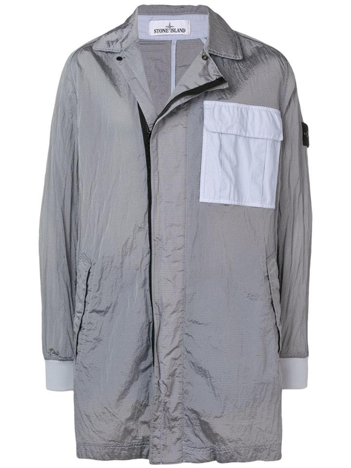 Stone Island Creased Lightweight Jacket - Grey